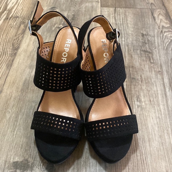 Report Black Strap Heels - Picture 2 of 5